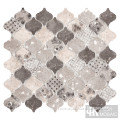 Arabesque Flower Pattern Mosaic Tiles